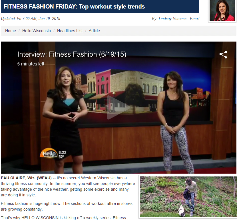 Discussing Fitness Fashion with Anchor Lindsay Veremis!
