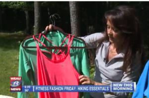 Photo of hiking gear tv segment