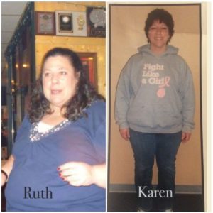 Two women weight loss stories