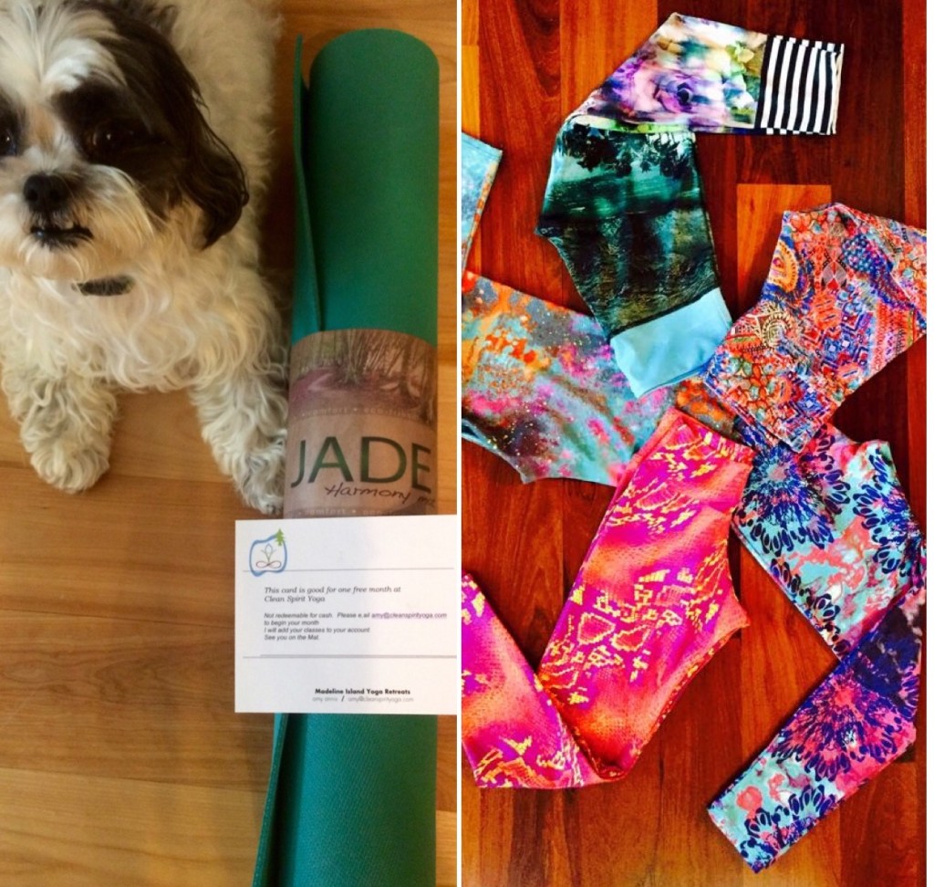 yoga classes, yoga mat, leggings