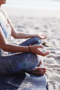 Meditation on the beach