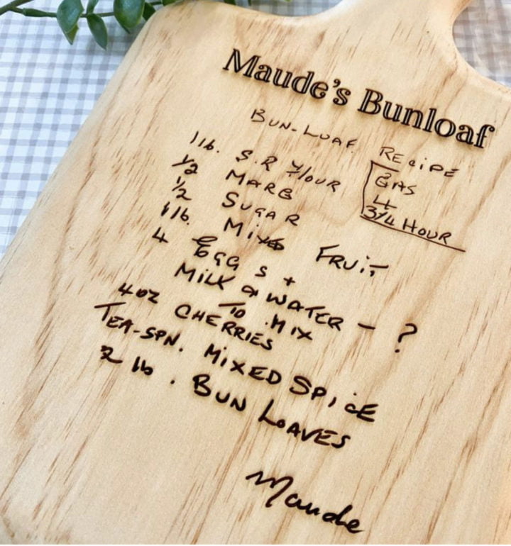 Recipe cutting board